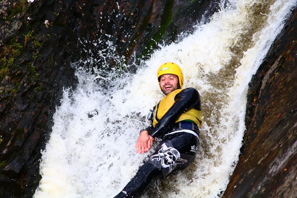 Canyoning in Aviemore adventurous days out in sotland
