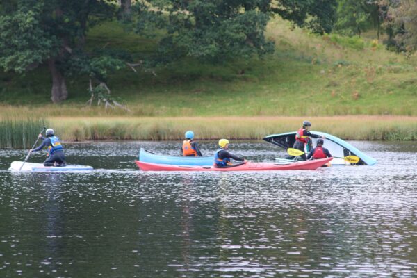 paddlesports safety and rescue course canoe