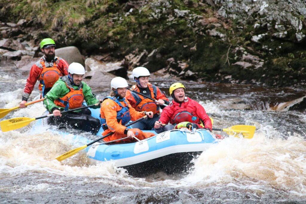 White Water Rafting happiest people